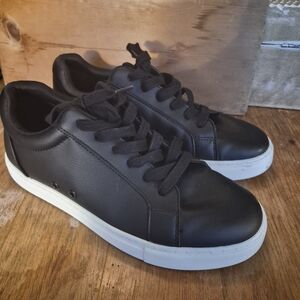 FUEGO Black Dance Shoes  with White Soles W9 M8